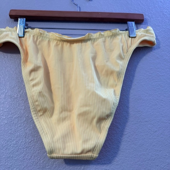 New Wild Fable Yellow Ribbed Bikini Bottom Size XL - Picture 5 of 11